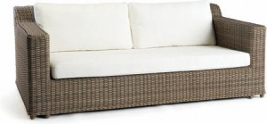 2,5 мест. диван фиксированный шнур 8мм старый серый Manutti San Diego