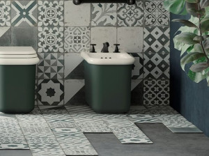 Напольное керамическое биде с переливом