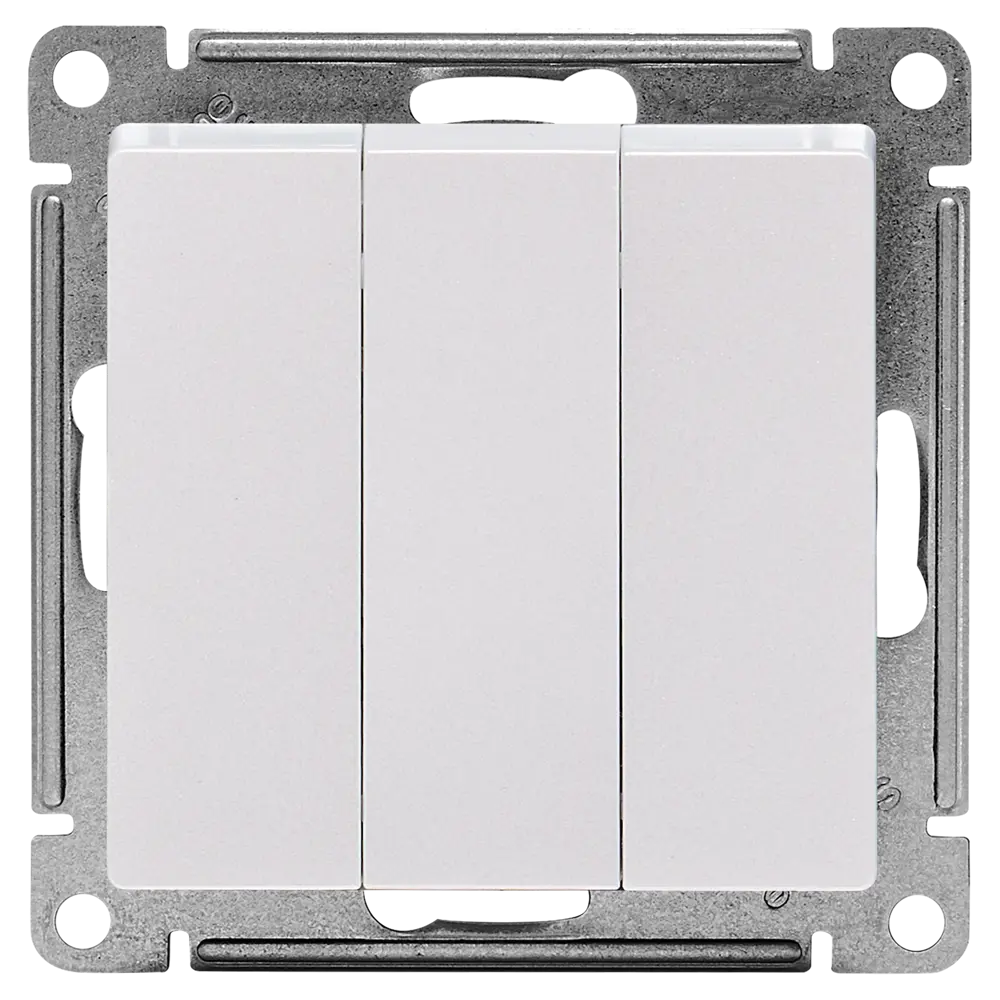 Выключатель встраиваемый Systeme Electric AtlasDesign 3 клавиши цвет жемчужный STLM-2167970