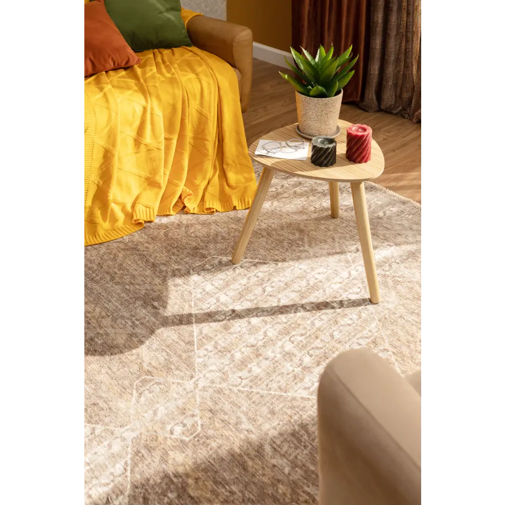 Ковер полиэстер Мирай 5501 Е 200x285 см цвет светло-коричневый CTIM STLM-2191860 - Вид №5