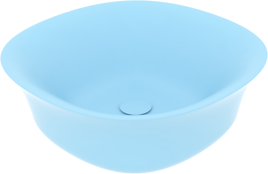 FLLAVFSQU4223 Накладная раковина на столешницу GSG CERAMIC Flut