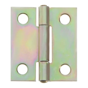 Петля карточная Gah Alberts, 25.5х22x25.5х0.8 мм, сталь оцинкованная, цвет жёлтый, 2 шт.