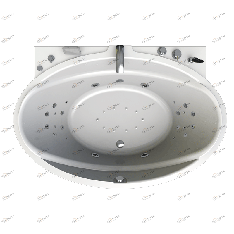 Гидромассаж "Специальный Chrome" на ванну Лагуна (двигатель 1500 Вт, система "Turbo-pool", миниджет Релакс - 8 шт., джет Релакс - 12 шт., джет Магнус, Линц - 4 шт.) Radomir 1-65-2-0-4-026