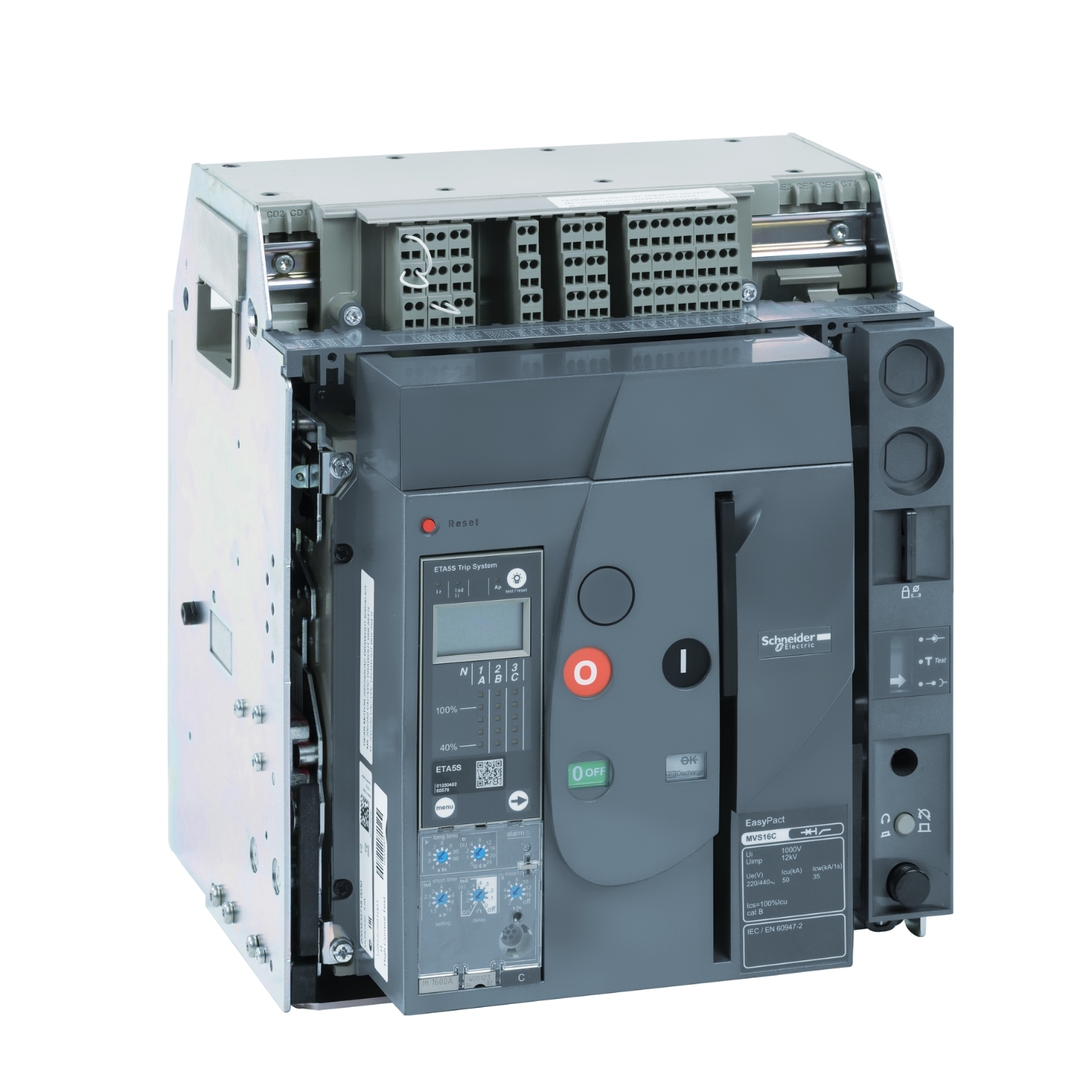 MVS06C3MW2A АВ MVS1 630A 50KA 3P РУЧН. ВЫКАТ. ETA2I Schneider Electric EasyPact 