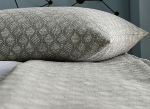 CARP_AN_230 покрывало 230/250 темно-серый хлопок пике, 400 г/м2 Blanc des Vosges