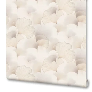 Обои флизелиновые Артекс Аллюр бежевые с цветочным узором 1.06 м 89440774