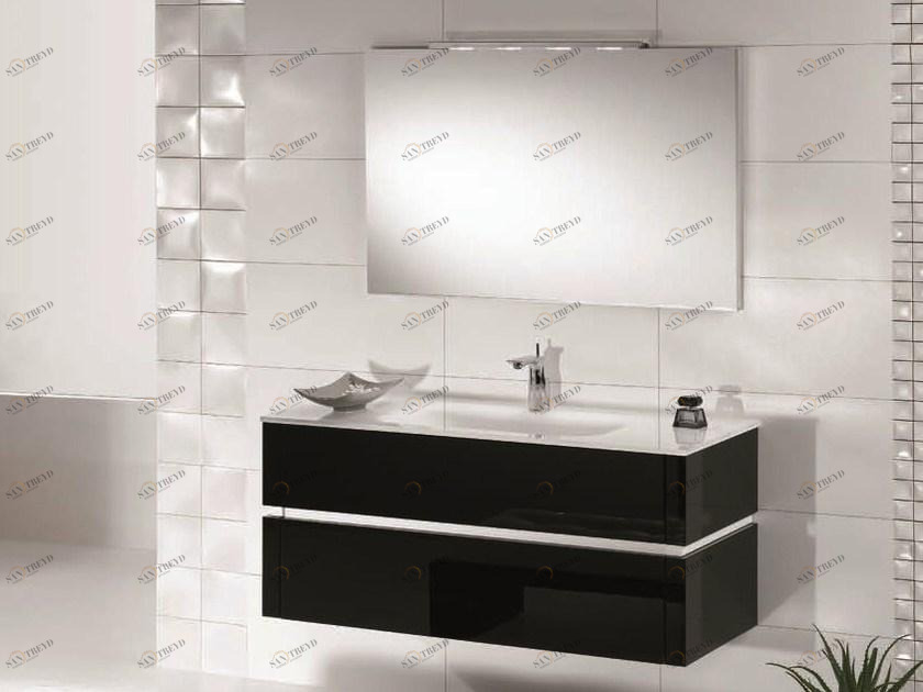 Mobiltesino Отдельная лакированная тумба под умывальник с ящиками Qubo sun-id-1442695