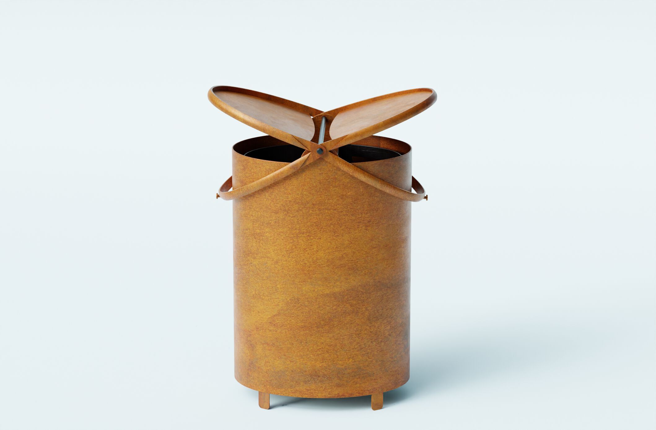 Держатель для мусора из листового металла с наружной крышкой CITYSì DANTI ARCH-00135712 - Вид №3