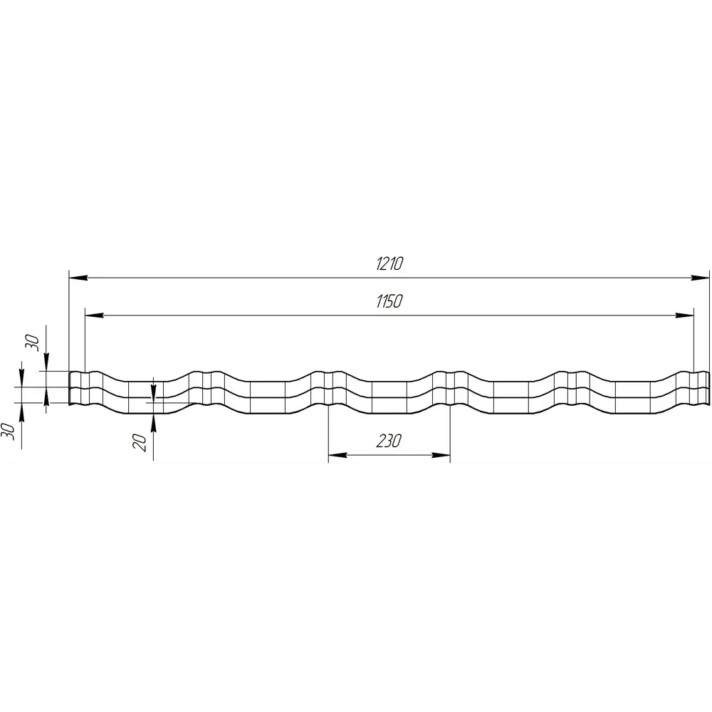 Металлочерепица 0.5 мм ГОСТ 720x1180 мм RAL 3005 красный Grand Line STLM-2069205 - Вид №3