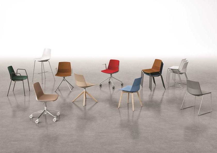 Quadrifoglio Стул для конференций с откидной крышкой Clue sun-id-1516428 - Вид №1