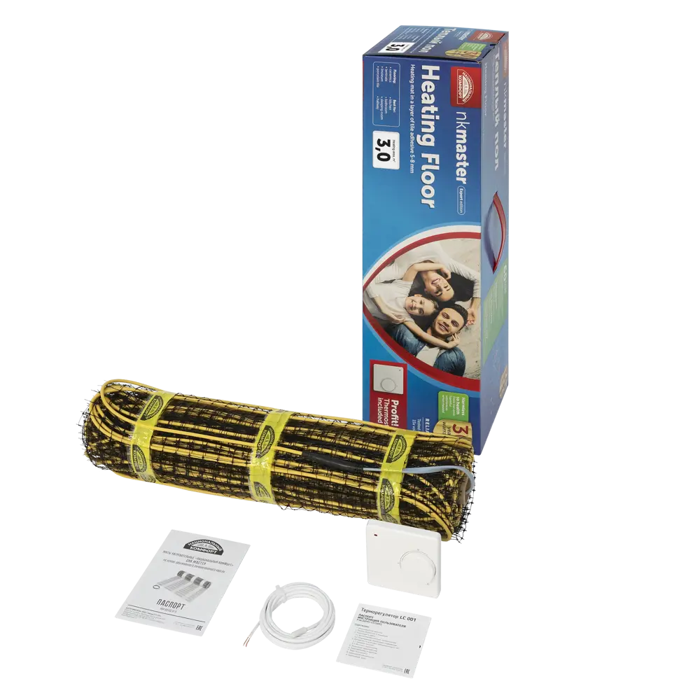 Нагревательный мат для теплого пола Теплолюкс Национальный Комфорт 3 м², 450 Вт STLM-2092145 - Вид №2