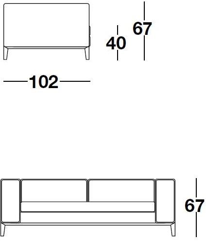Frigerio Salotti 3-х местный тканевый диван Taylor sun-id-1455352 - Вид №2