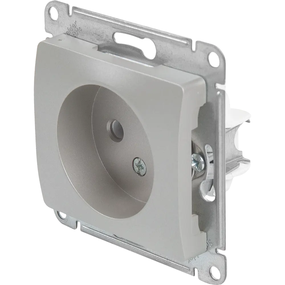 Schneider Electric Glossa — розетка скрытого монтажа в платиновом исполнении 84693601 STLM-0053745 - Вид №1