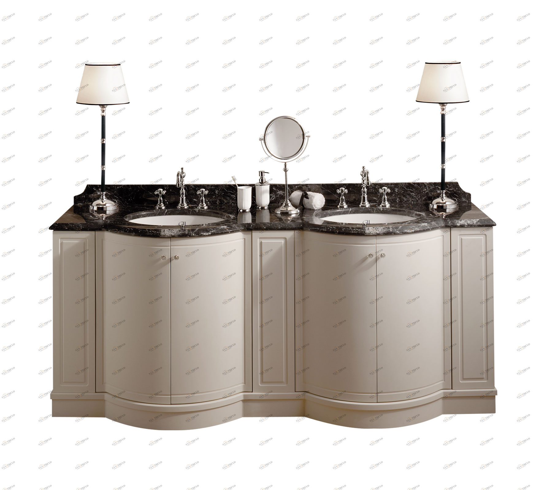 Gentry Home Душа с керамической консолью   GH100722 