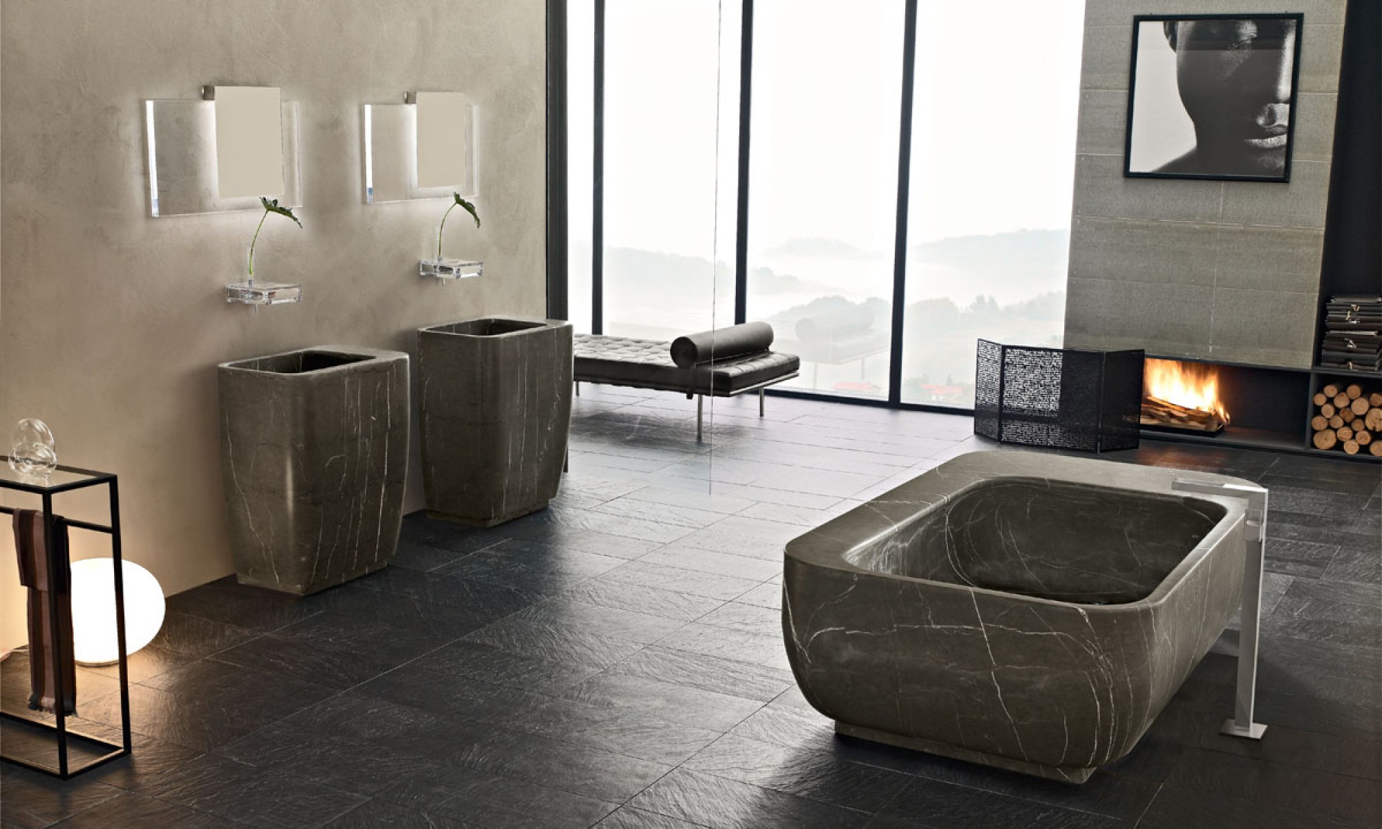 Toscoquattro Зеркало с внутр. подсветкой и вставкой из оргстекла Specchiere правое 09PA1LLDX - Вид №7