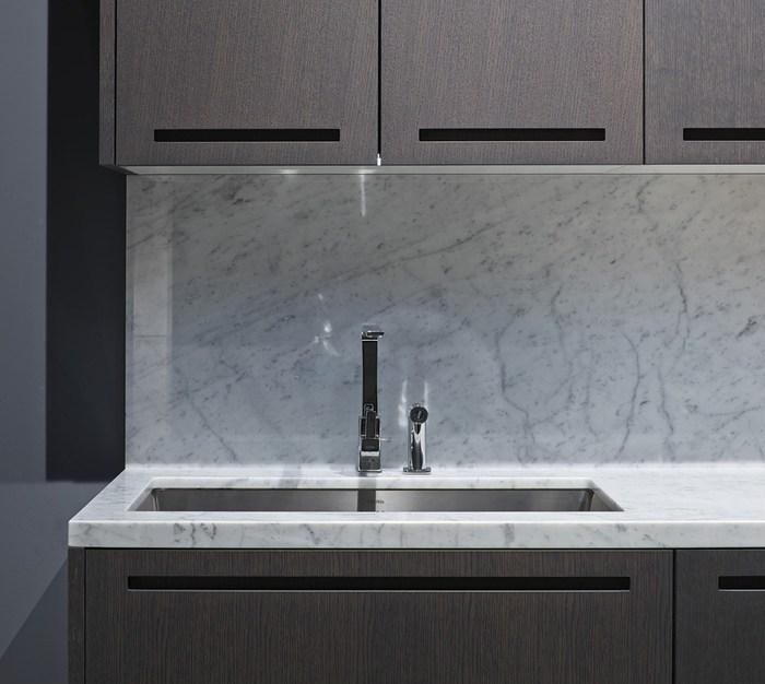 RIFRA Линейная кухня из дуба, тонированного венге Zero sun-id-1376897 - Вид №4