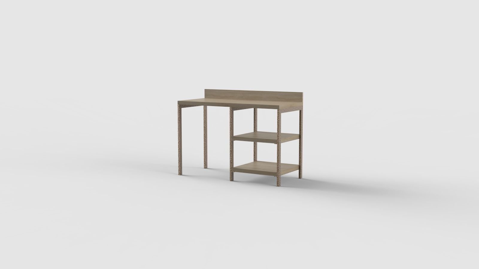 Прямоугольный стол с полками для контракта Mobilspazio ARCH-00076414 - Вид №42