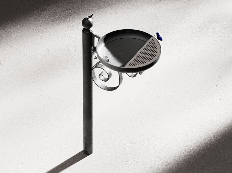 Стальная пепельница для общественных мест DIMCAR ARCH-00099775