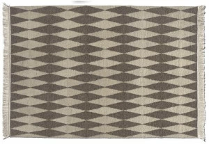 e15 Шерстяной коврик с геометрическими мотивами  Cp02