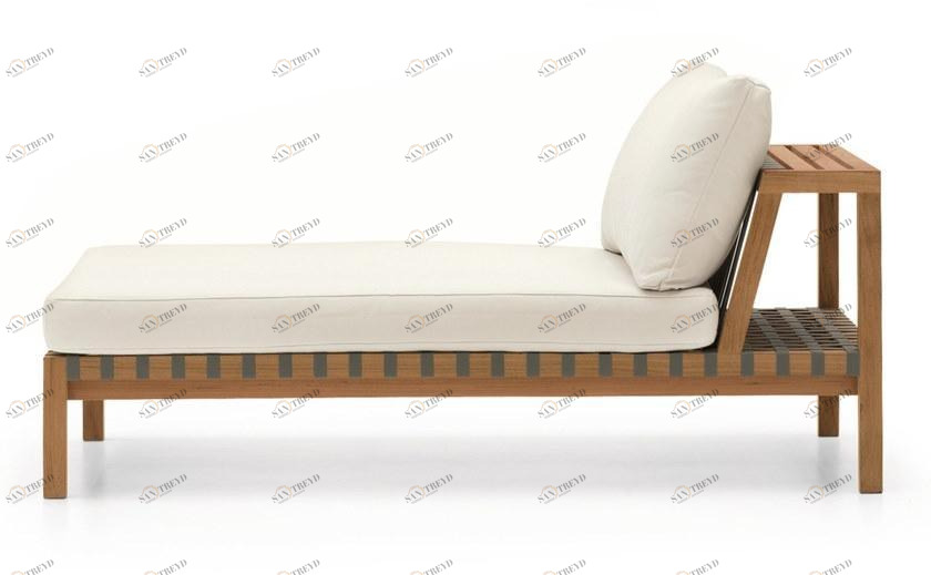 RODA Садовая кушетка из тика Network sun-id-1384655