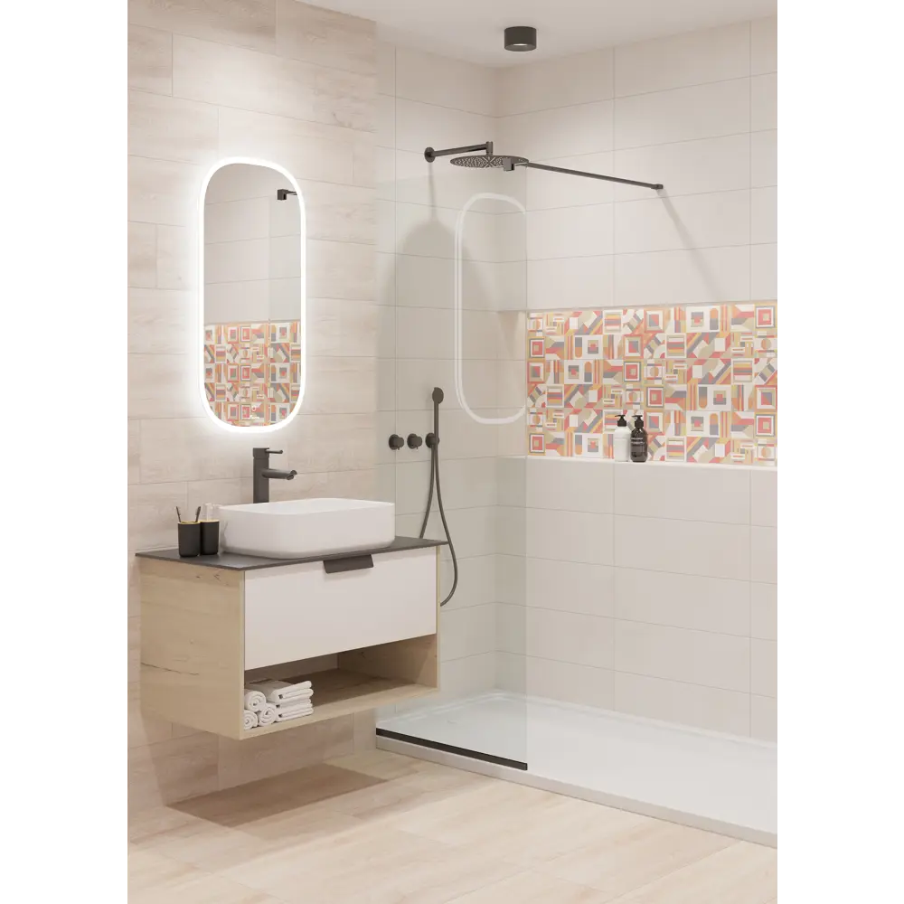 Плитка настенная LB Ceramics Юген Линдберг 20x60 см 0.84 м² матовая цвет разноцветный STLM-2170578 - Вид №7