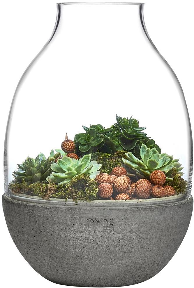 NUDE Хрустальная ваза на бетонном основании Eden sun-id-1348447 - Вид №2