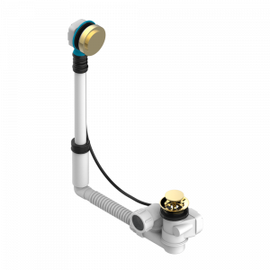 U3F-302 Перелив GEBERIT для ванны. Регулируемая высота : от 165 мм до 390 мм регулируемый вынос: от 110мм до 230мм - европейская модель - выпуск Ø 40 мм поставляется со стильный ручкой управления Thg-paris Багатель с чёрным камнем и рукоятками Покрытие PV