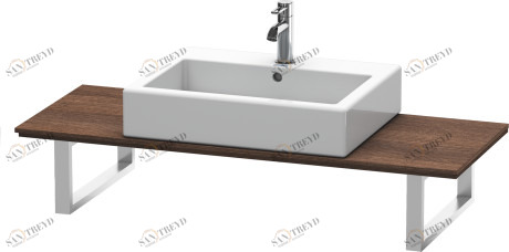 XL012C05353 X-Large Консоль для накладных раковин и встраиваемых умывальников Каштан темный, декор Duravit