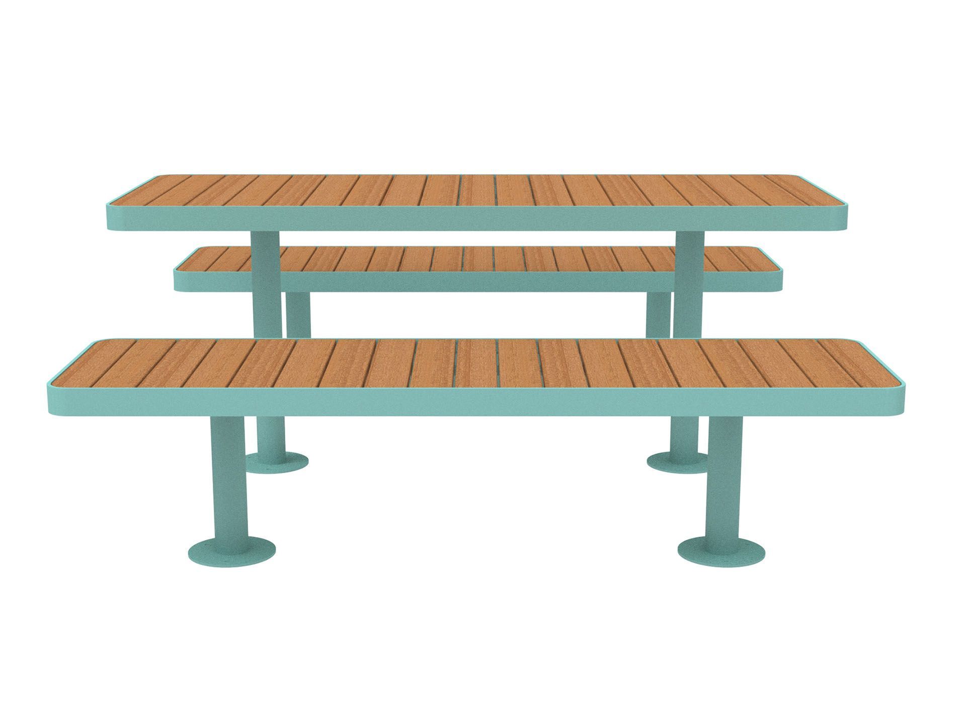 Стол для пикника со встроенными скамейками Lazzari палуба ARCH-00057717 - Вид №2