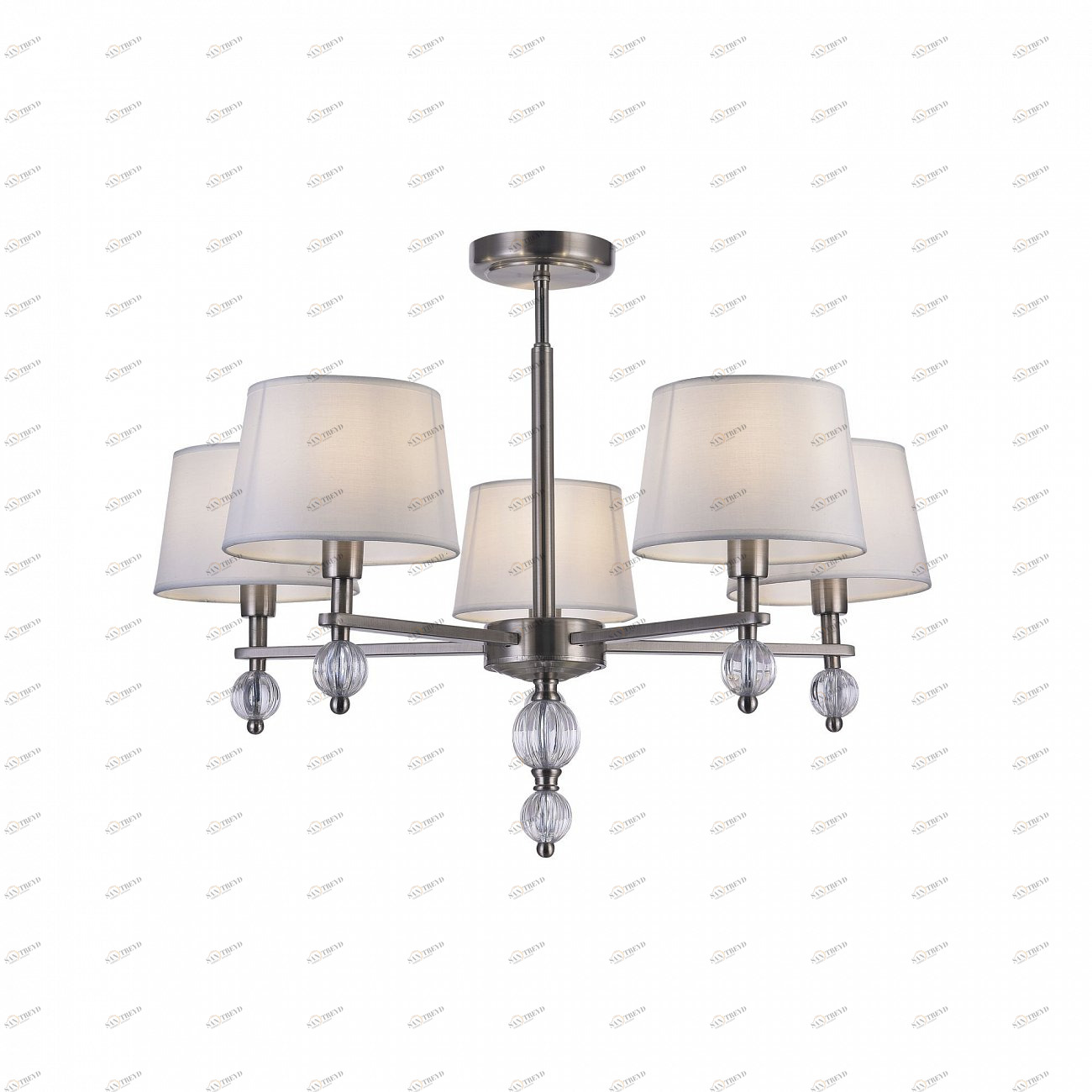Люстра подвесная белая Milena FR5679PL-05N FREYA ДИЗАЙНЕРСКИЕ, MODERN 00-3956378 Белый;черный 