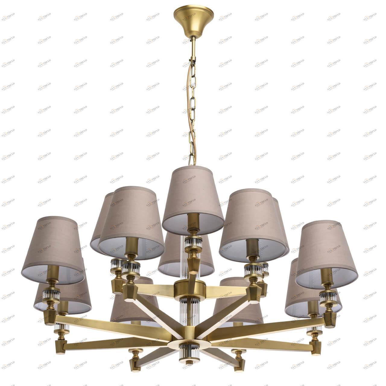 Подвесная люстра MW-Light Дэль Рей 7 700012312 MW-LIGHT ДИЗАЙНЕРСКИЕ, ДЭЛЬ РЕЙ 187731 Серый 