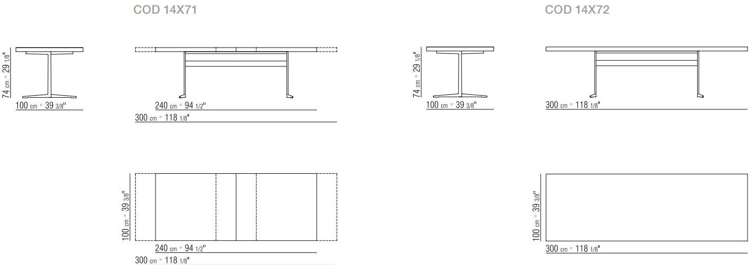 Flexform Прямоугольный деревянный стол Fly sun-id-1373450 - Вид №3