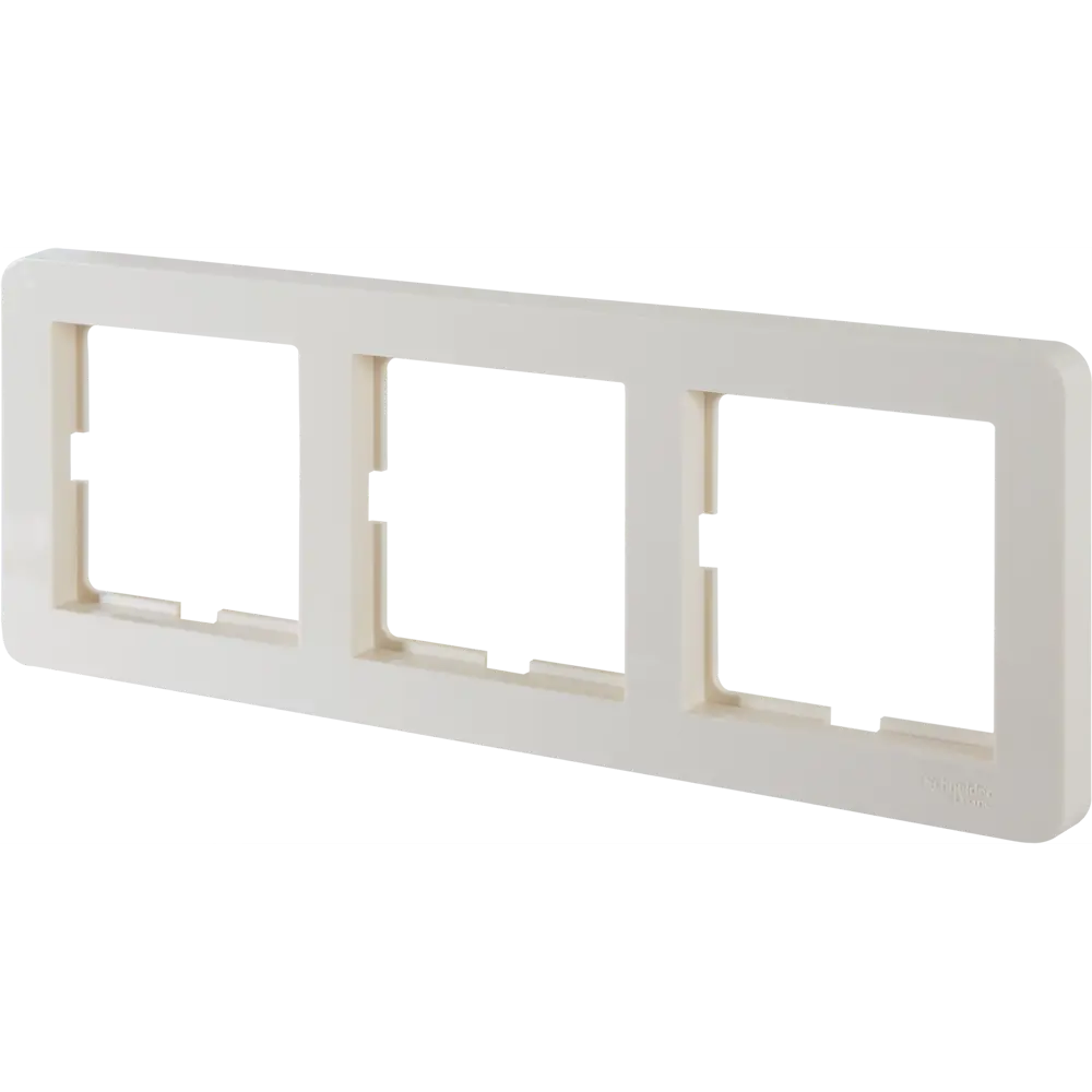 Рамка трехместная SYSTEME ELECTRIC W59 для розеток и выключателей бежевая 82593336 STLM-0030829 - Вид №2