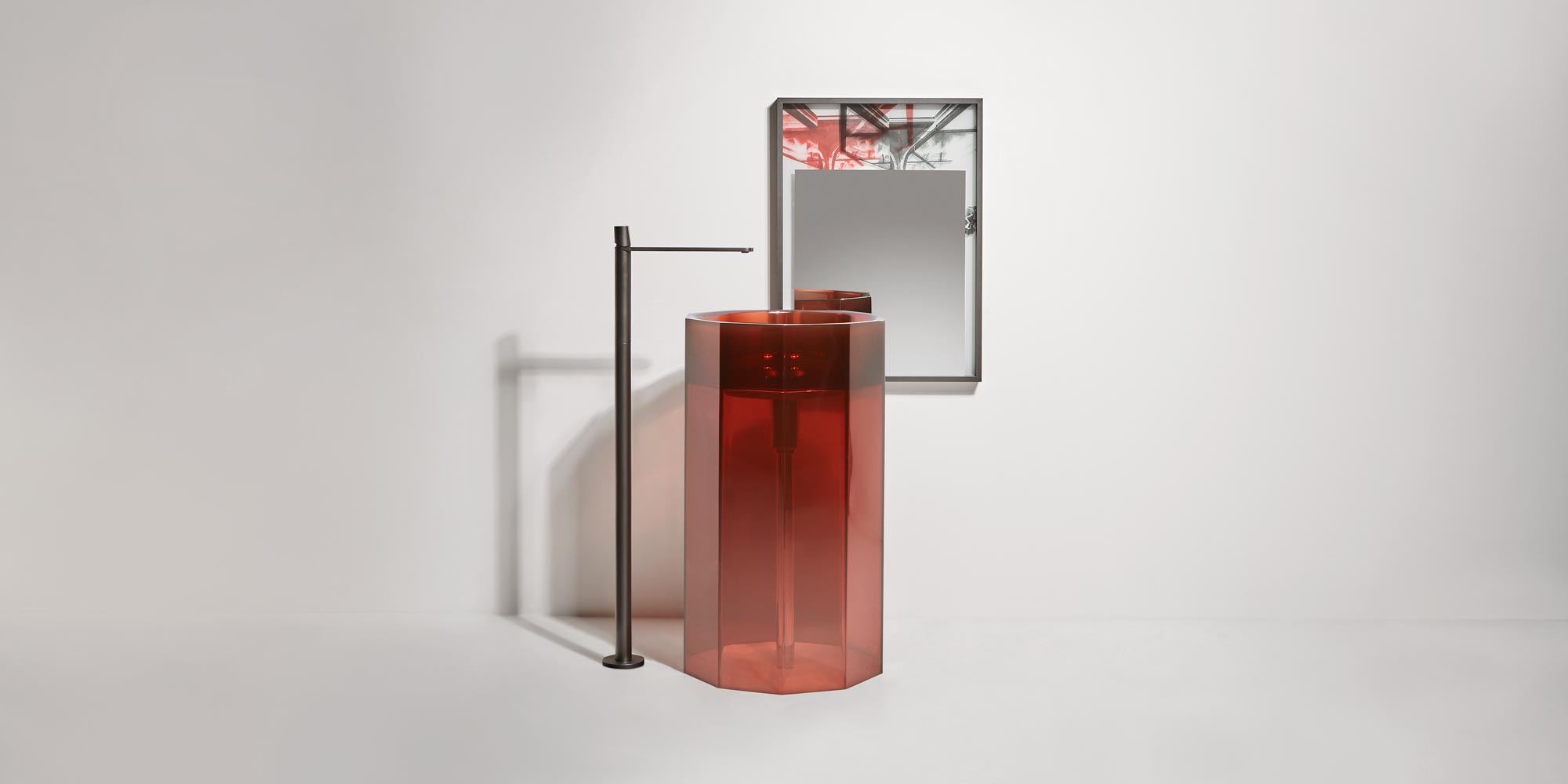 Vitreo Напольная раковина стоящая прямоугольная Antoniolupi  - Вид №5