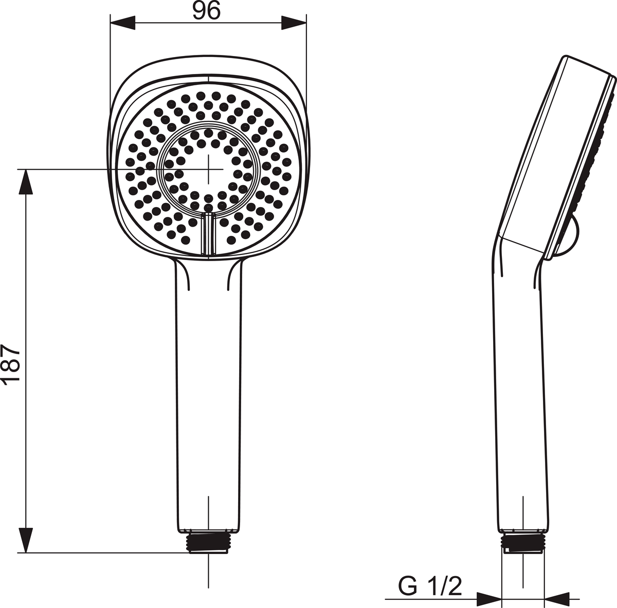 Oras 253022 Ручной душ 253022 Apollo Style Хром  - Вид №1