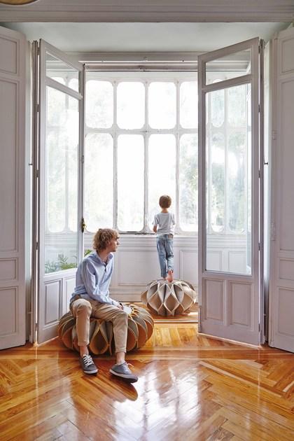 GAN Пуф из шерстяного фетра Ruff pouf sun-id-1383983 - Вид №4