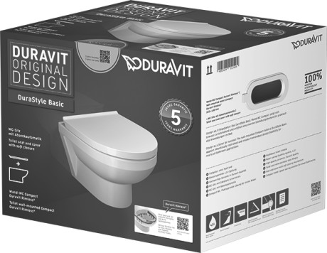 45750900A1 Подвесной унитаз настенный Белый Duravit  Германия  - Вид №1