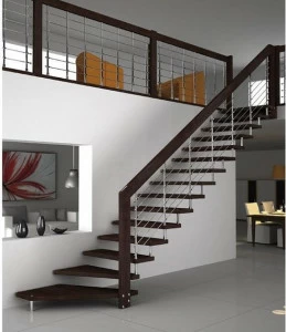 MOBIROLO Прямая консольная лестница из дерева