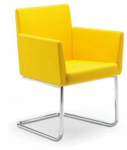 Artifort Стул консольный из ткани с подлокотниками Paco