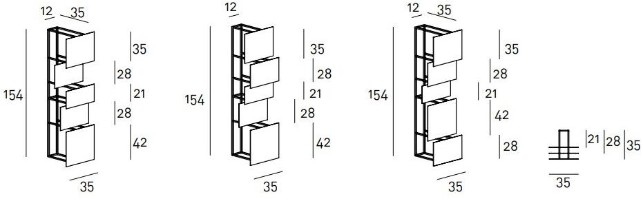Living Divani Настенный книжный шкаф из стали sun-id-1358978 - Вид №6