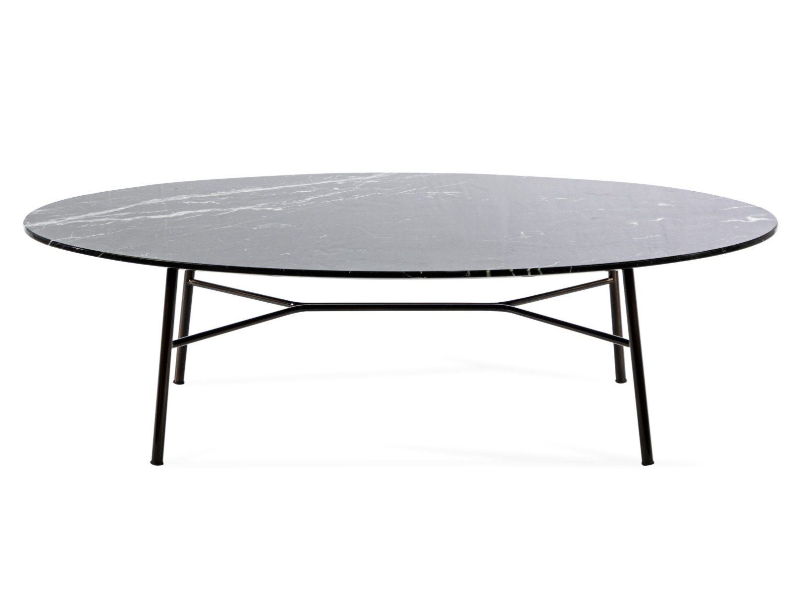 Мраморный овальный журнальный столик TrabA' YUKI ARCH-00150759 - Вид №1