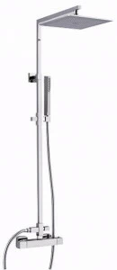Rubinetteria Giulini Настенная термостатическая душевая стойка с душевой лейкой Pablolux F8300-20