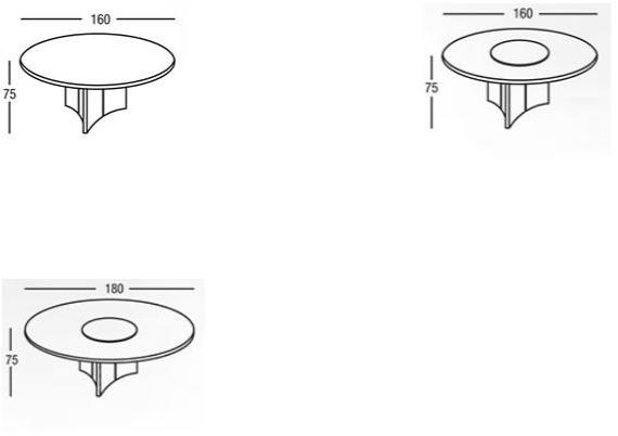 Marac Круглый стол с ленивой сьюзан Aster sun-id-1380951 - Вид №4