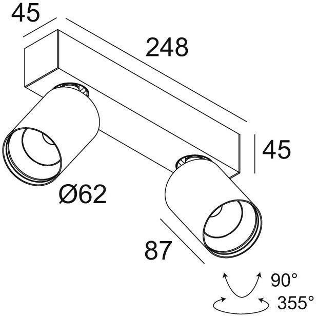 Delta Light Точечный светодиодный потолочный светильник Spy sun-id-1394830 - Вид №1