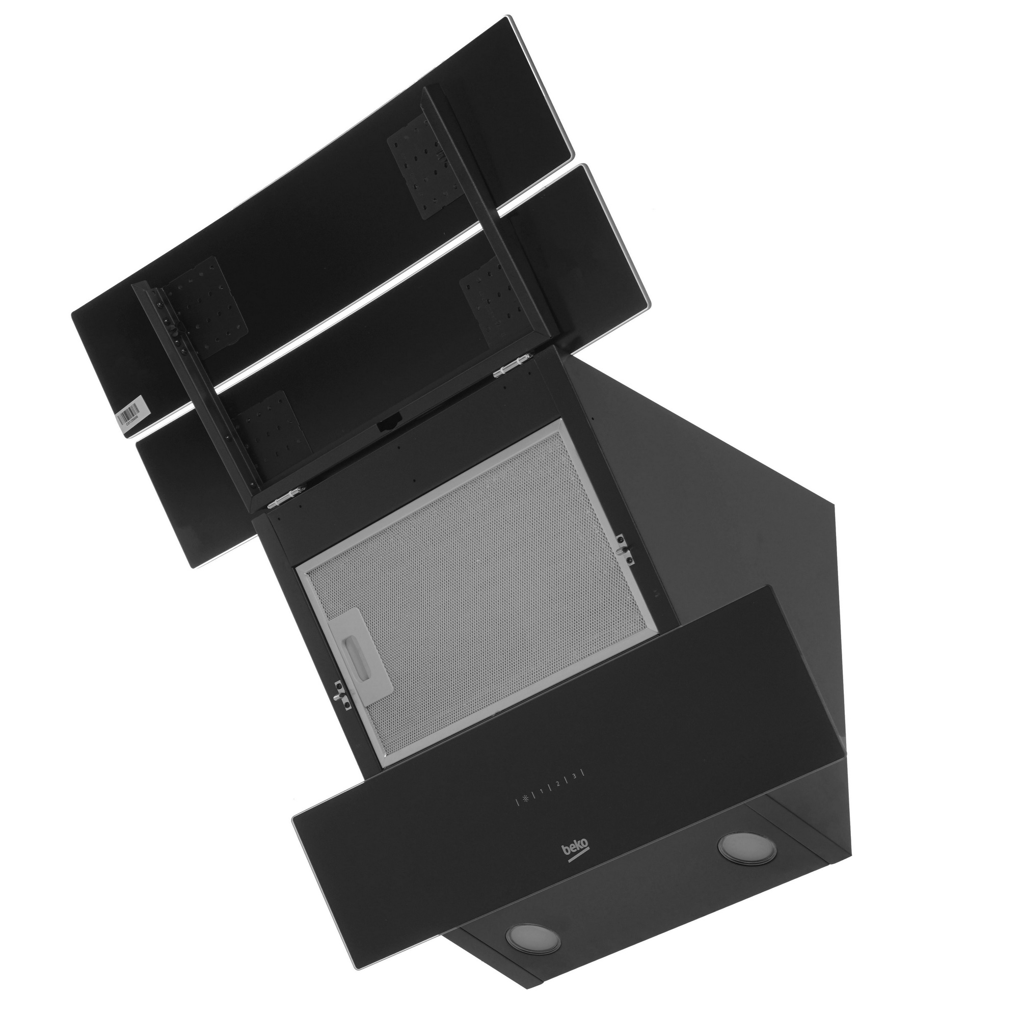 8164110 Вытяжка наклонная Beko HCA 62640 B черный/черный STDN-0040688 - Вид №2