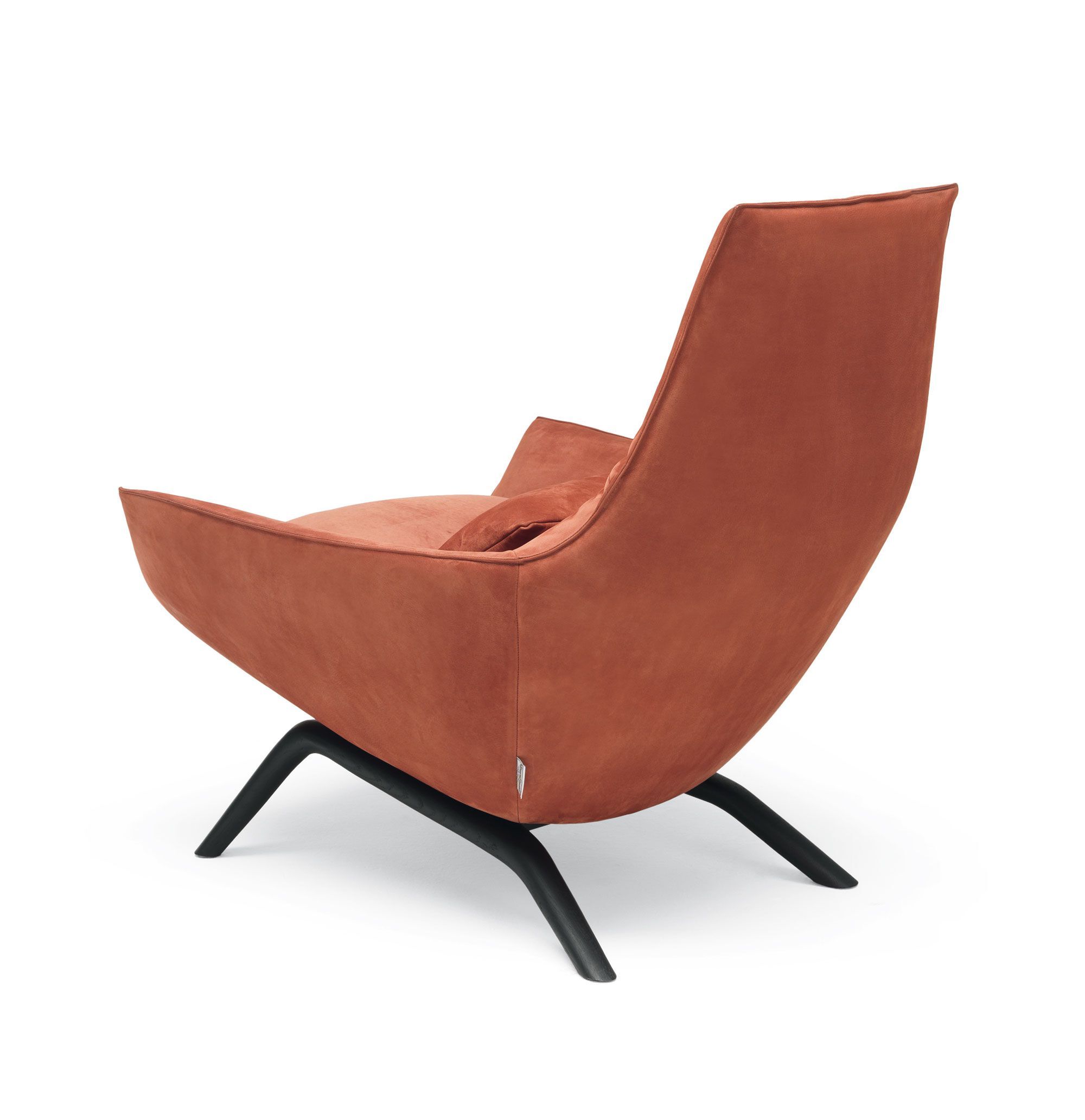 Бархатное кресло с подлокотниками MisuraEmme ERMES ARCH-00092087 - Вид №1