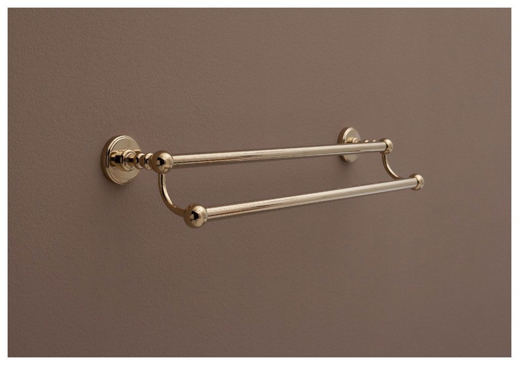 Держатель для полотенец Aquanet 4618D, золото (45 см, двухрядный) 4600 - Вид №3
