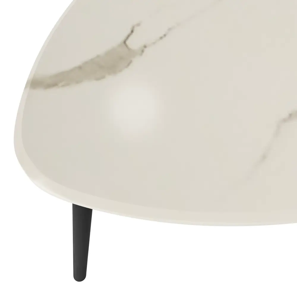 Журнальный столик треугольный 69x66 см белый SEASONS STLM-2071888 - Вид №1