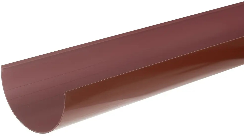 81931300 Желоб водосточный 3 м 125 мм цвет красный STLM-1015530