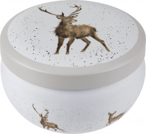 10615174 Royal Worcester Свеча в жестяной банке Royal Worcester "Забавная фауна","Олень" 9см Воск